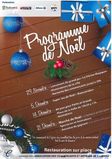 Programme noel commercants